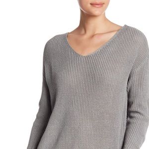 NWT Grey Knot Back Sweater